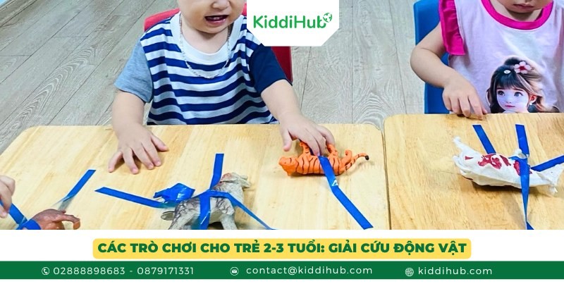 Các trò chơi cho trẻ 2-3 tuổi: Giải cứu động vật
