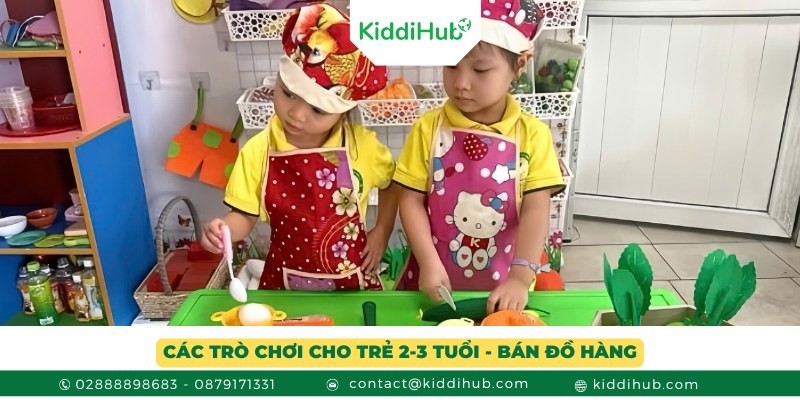 Các trò chơi cho trẻ 2-3 tuổi - Bán đồ hàng