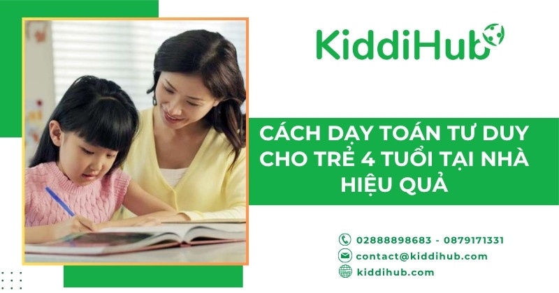 Cách dạy toán tư duy cho trẻ 4 tuổi tại nhà hiệu quả