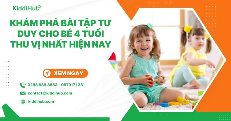 Khám phá bài tập tư duy cho bé 4 tuổi thu vị nhất hiện nay