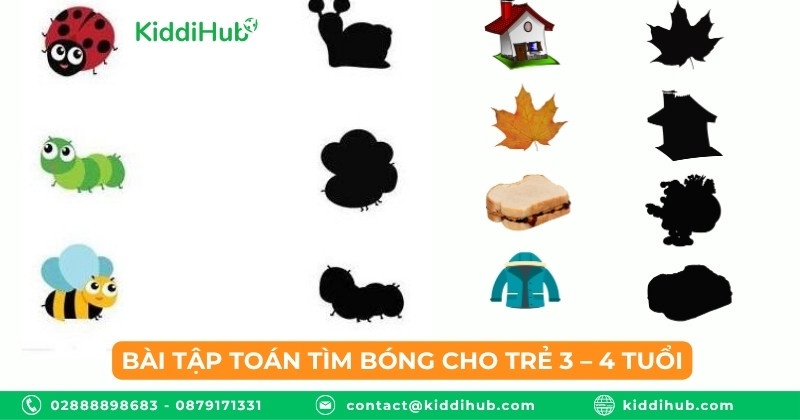 Bài tập toán tìm bóng cho trẻ 3 – 4 tuổi