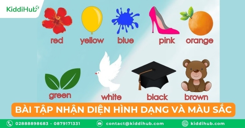 Bài tập nhận diện hình dạng và màu sắc