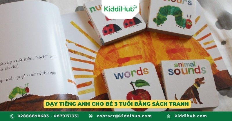 Dạy tiếng Anh cho bé 3 tuổi bằng sách tranh