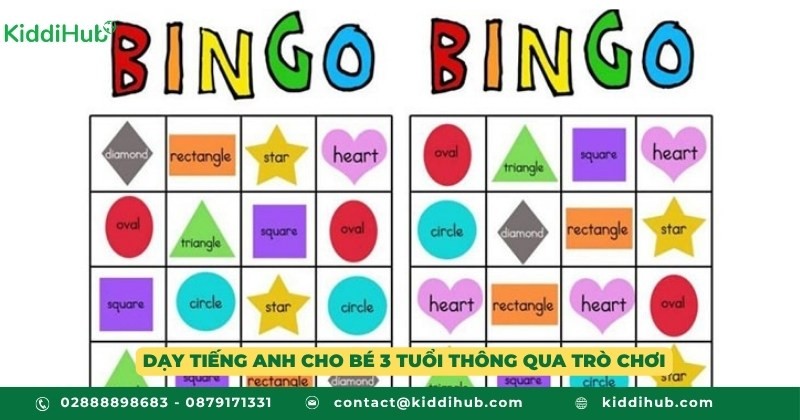 Dạy tiếng Anh cho bé 3 tuổi thông qua trò chơi