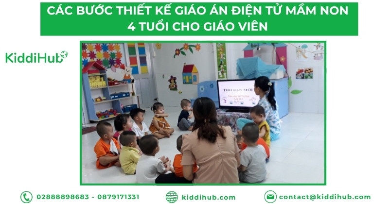 Các bước thiết kế giáo án điện tử mầm non 4 tuổi cho giáo viên