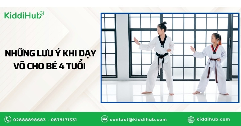 Những lưu ý khi dạy võ cho bé 4 tuổi 