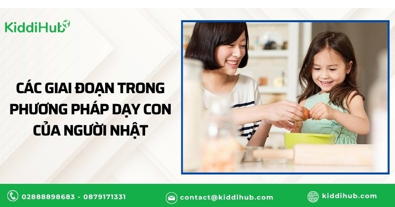 Các giai đoạn trong phương pháp dạy con của người Nhật