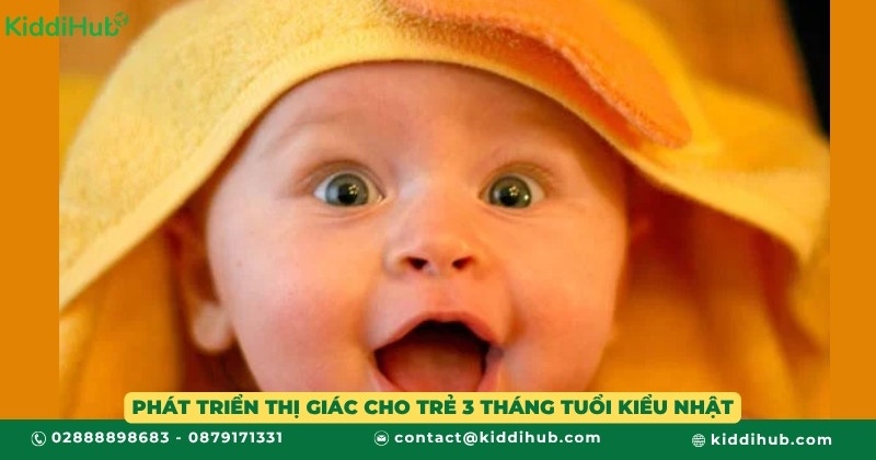 Phát triển thị giác cho trẻ 3 tháng tuổi kiểu Nhật