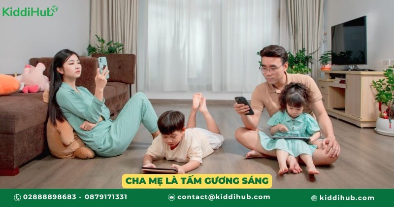 Cha mẹ là tấm gương sáng