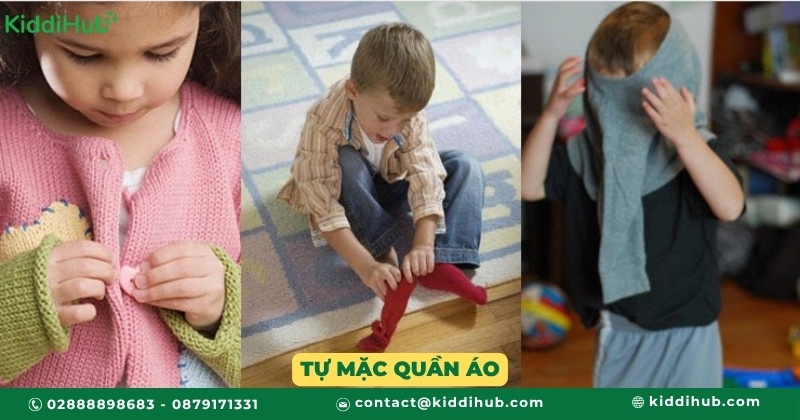 Tự mặc quần áo