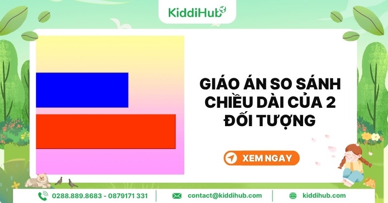 Giáo án so sánh chiều dài của 2 đối tượng