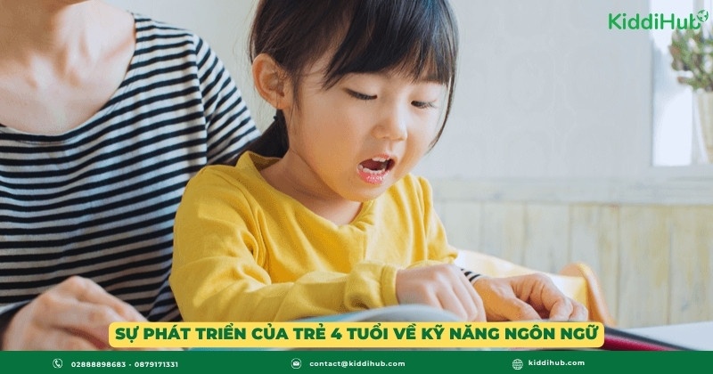 Sự phát triển của trẻ 4 tuổi về kỹ năng ngôn ngữ
