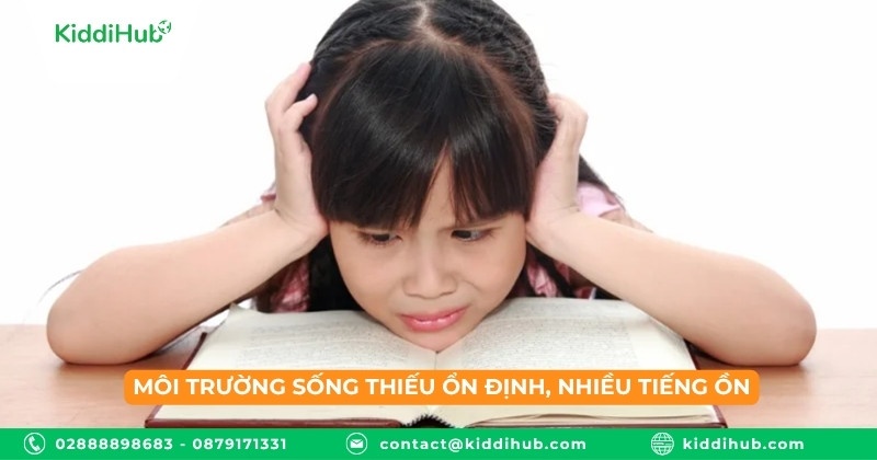 Môi trường sống thiếu ổn định, nhiều tiếng ồn