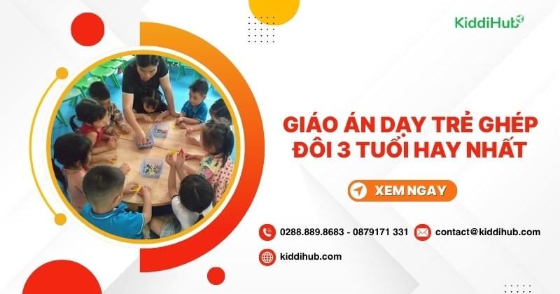 Giáo án dạy trẻ ghép đôi 3 tuổi thú vị nhất hiện nay