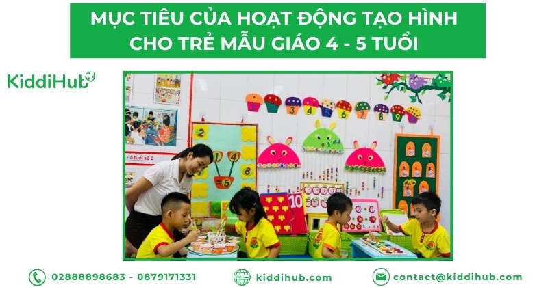 Mục tiêu của hoạt động tạo hình cho trẻ mẫu giáo 4 - 5 tuổi
