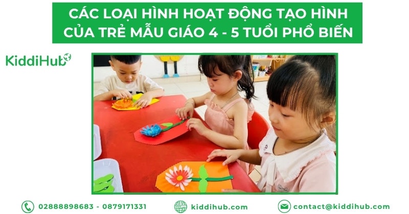 Các loại hình hoạt động tạo hình của trẻ mẫu giáo 4 - 5 tuổi phổ biến