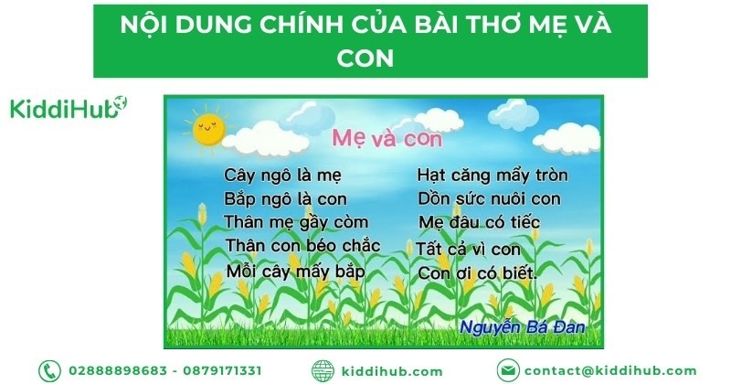 Nội dung chính của bài thơ mẹ và con