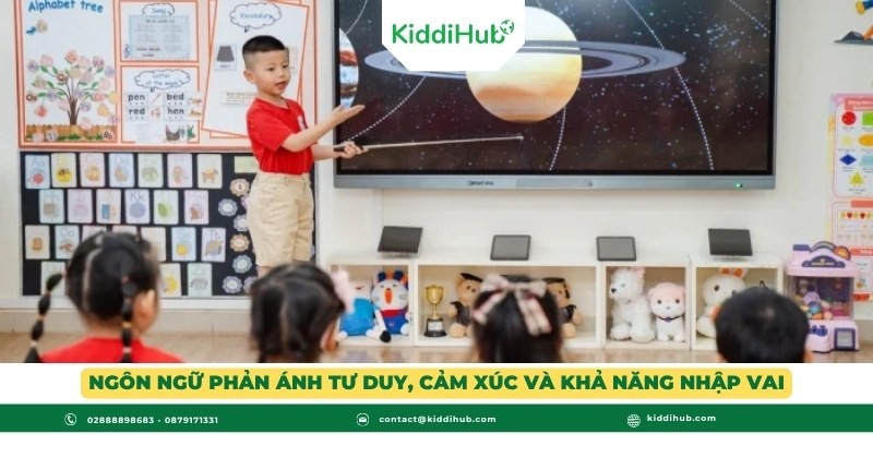 Ngôn ngữ phản ánh tư duy, cảm xúc và khả năng nhập vai