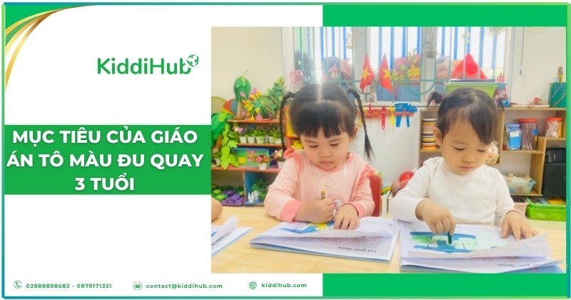Giáo án tô màu đu quay 3 tuổi: Bé học được gì?