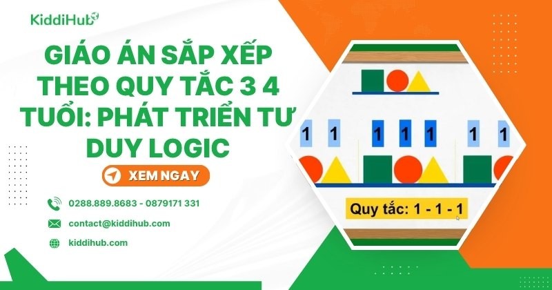 Giáo án sắp xếp theo quy tắc 3-4 tuổi đầy đủ nhất năm 2025