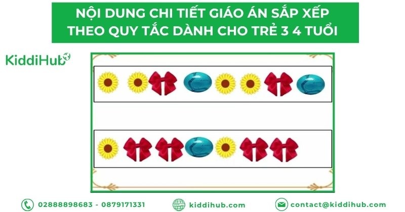 Nội dung chi tiết giáo án dạy trẻ sắp xếp theo quy tắc dành cho trẻ 3 4 tuổi