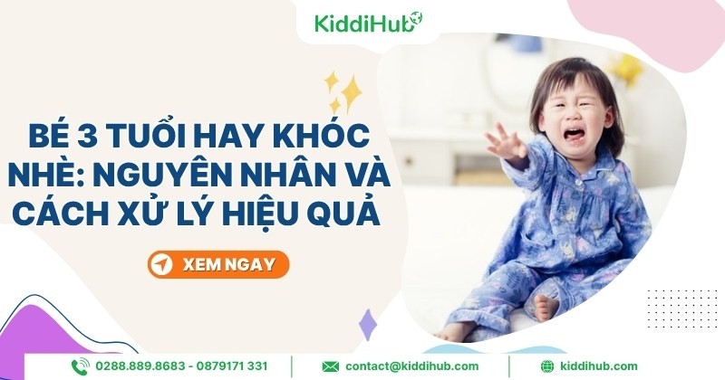 Vì sao bé 3 tuổi hay khóc nhè, bướng bỉnh?