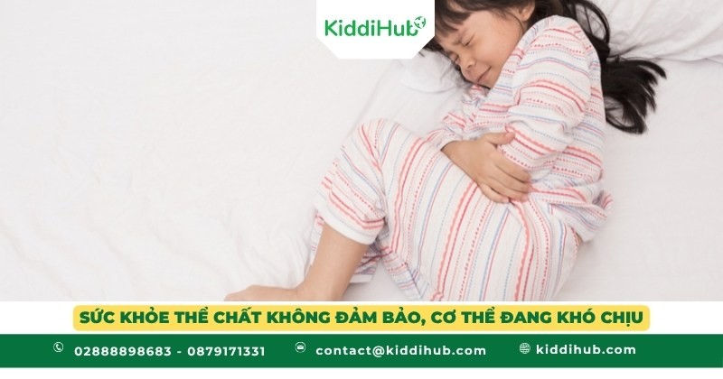 Sức khỏe thể chất không đảm bảo, cơ thể đang khó chịu