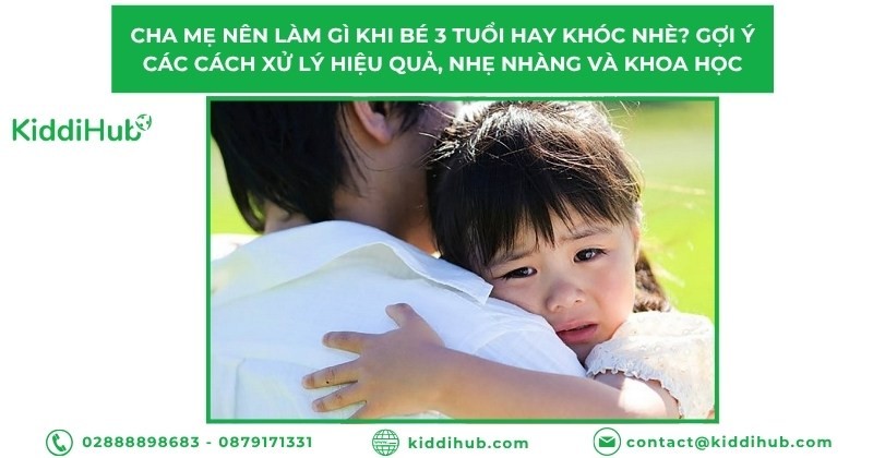 Cha mẹ nên làm gì khi bé 3 tuổi hay khóc nhè? Gợi ý các cách xử lý hiệu quả, nhẹ nhàng và khoa học