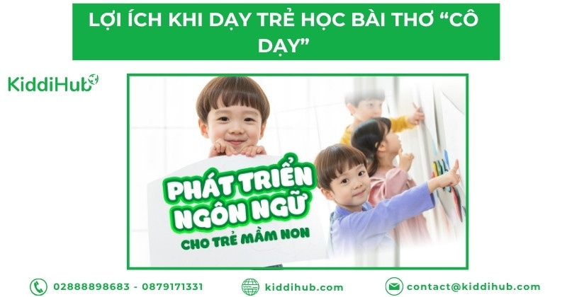 Lợi ích khi dạy trẻ học bài thơ “Cô dạy”