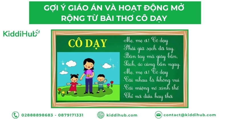 Gợi ý giáo án và hoạt động mở rộng từ bài thơ cô dạy