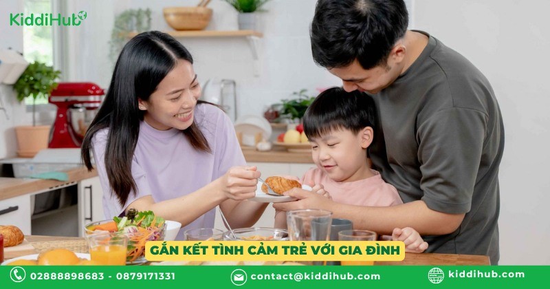 Gắn kết tình cảm trẻ với gia đình