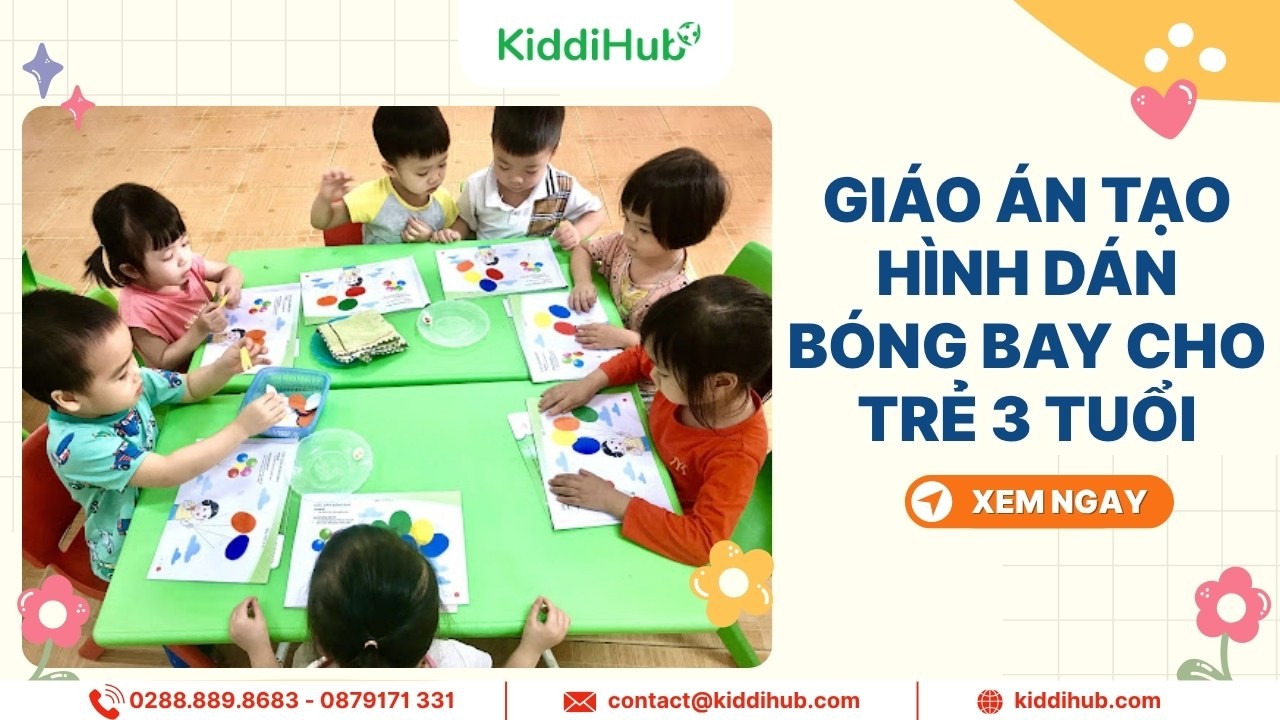 Giáo án tạo hình dán bóng bay cho trẻ 3 tuổi