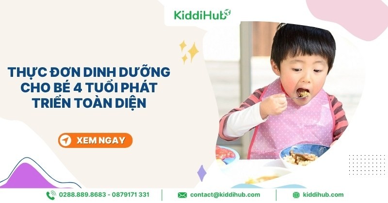 Thực đơn dinh dưỡng cho bé 4 tuổi phát triển toàn diện