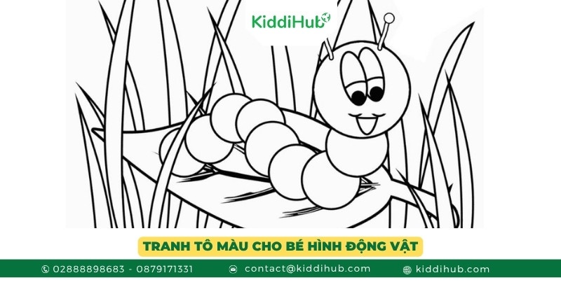 Trang tô màu với chủ đề các loài động vật dành cho trẻ em