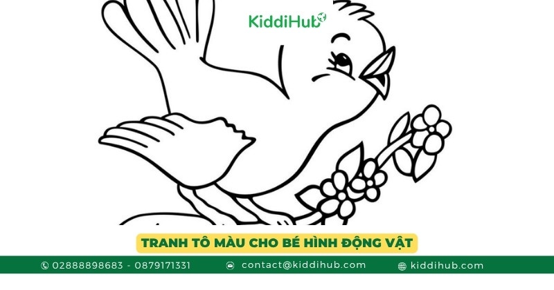 Trang tô màu với chủ đề các loài động vật dành cho trẻ em