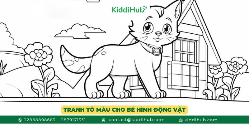 Trang tô màu với chủ đề các loài động vật dành cho trẻ em