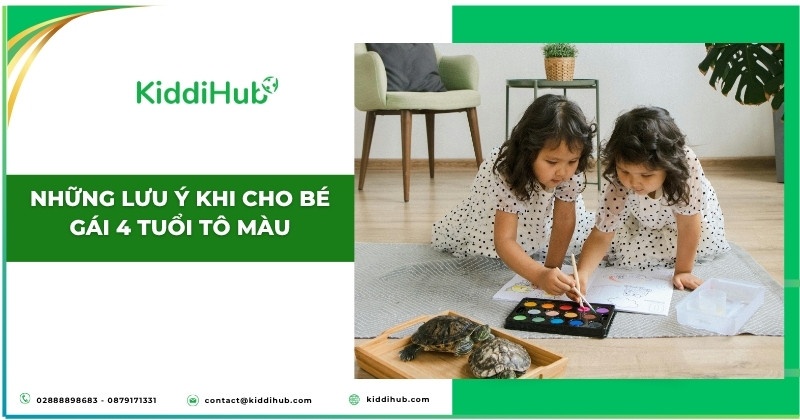 Những lưu ý khi cho bé gái 4 tuổi tô màu