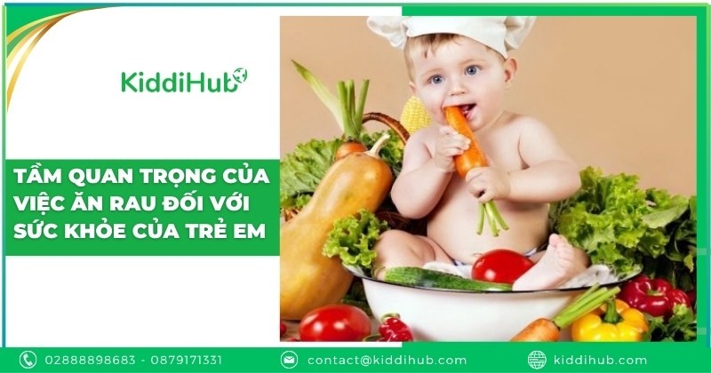 Tầm quan trọng của việc ăn rau đối với sức khỏe của trẻ em