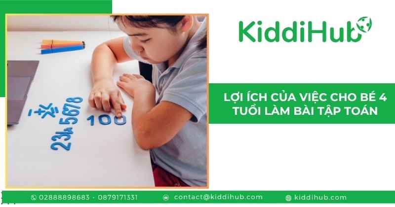Lợi ích của việc cho bé 4 tuổi làm bài tập toán
