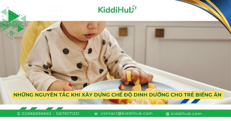 Những nguyên tắc khi xây dựng chế độ dinh dưỡng cho trẻ biếng ăn