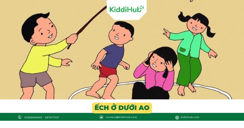 Ếch ở dưới ao