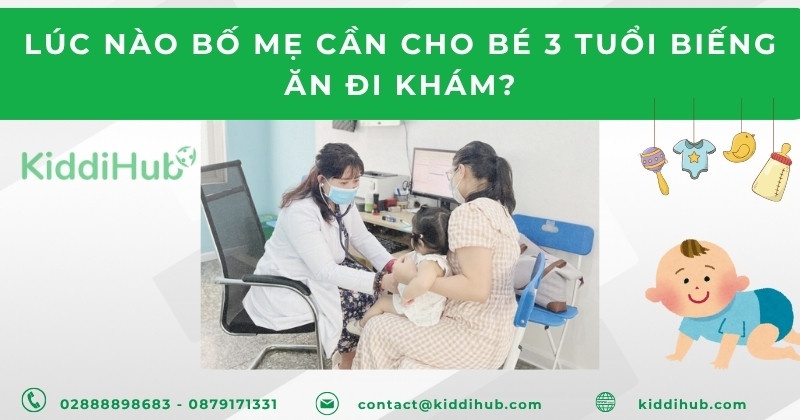 Lúc nào bố mẹ cần cho bé 3 tuổi biếng ăn đi khám?