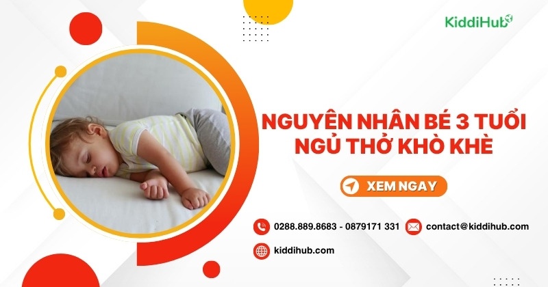 Bé 3 tuổi ngủ thở khò khè có sao không?