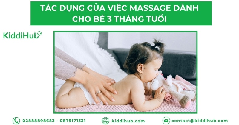 Tác dụng của việc massage dành cho bé 3 tháng tuổi
