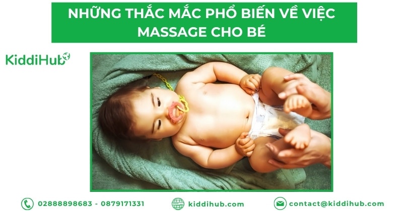 Những thắc mắc phổ biến về việc massage cho bé