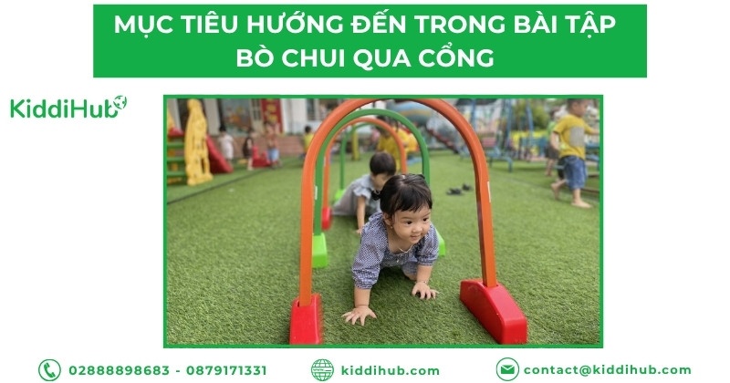 Mục tiêu hướng đến trong giáo án bò chui qua cổng 3 tuổi