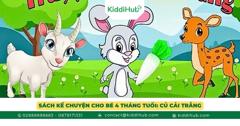 Sách kể chuyện cho bé 4 tháng tuổi: Củ cải trắng