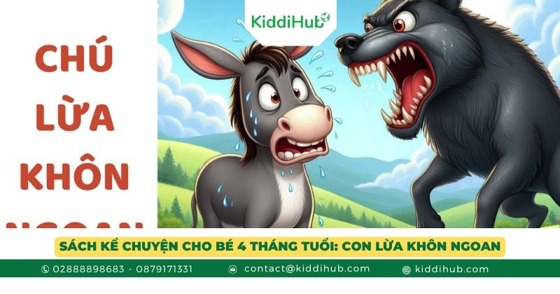 Sách kể chuyện cho bé 4 tháng tuổi: Con lừa khôn ngoan