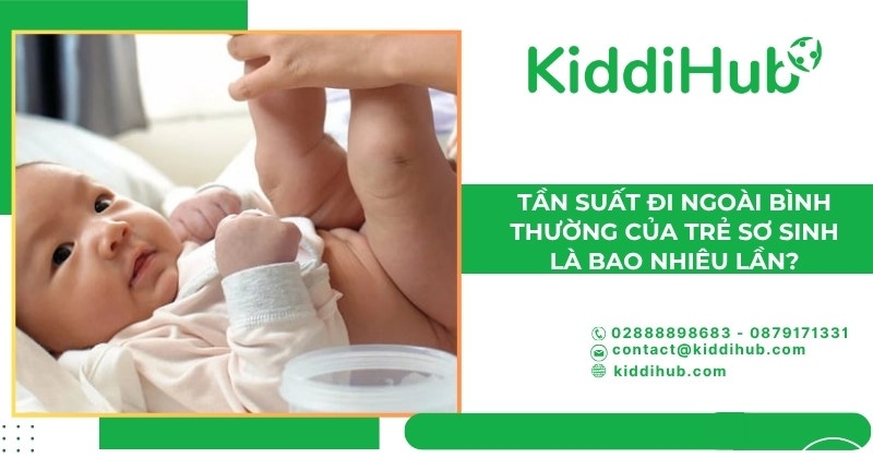 Tần suất đi ngoài bình thường của trẻ sơ sinh là bao nhiêu lần?