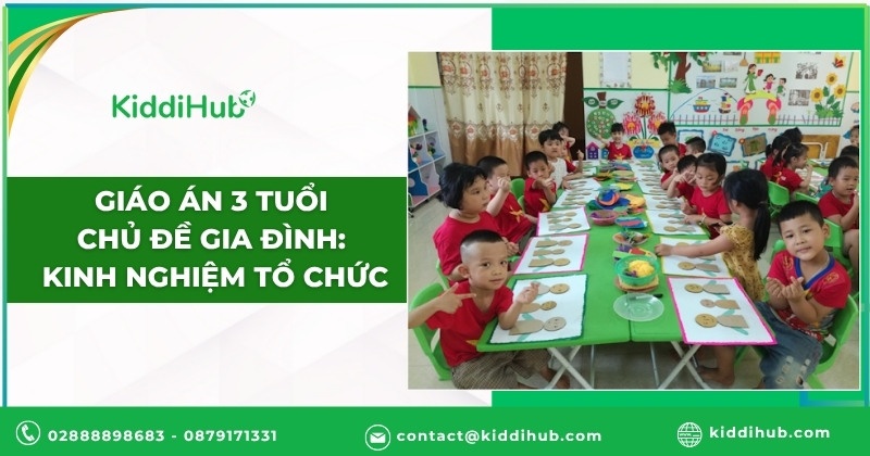 Kinh nghiệm tổ chức các hoạt động trong giáo án 3 tuổi chủ đề gia đình